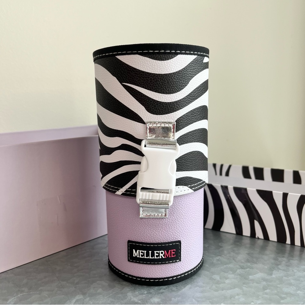 Mellerme Zebra Print Make up Storage Travel Box